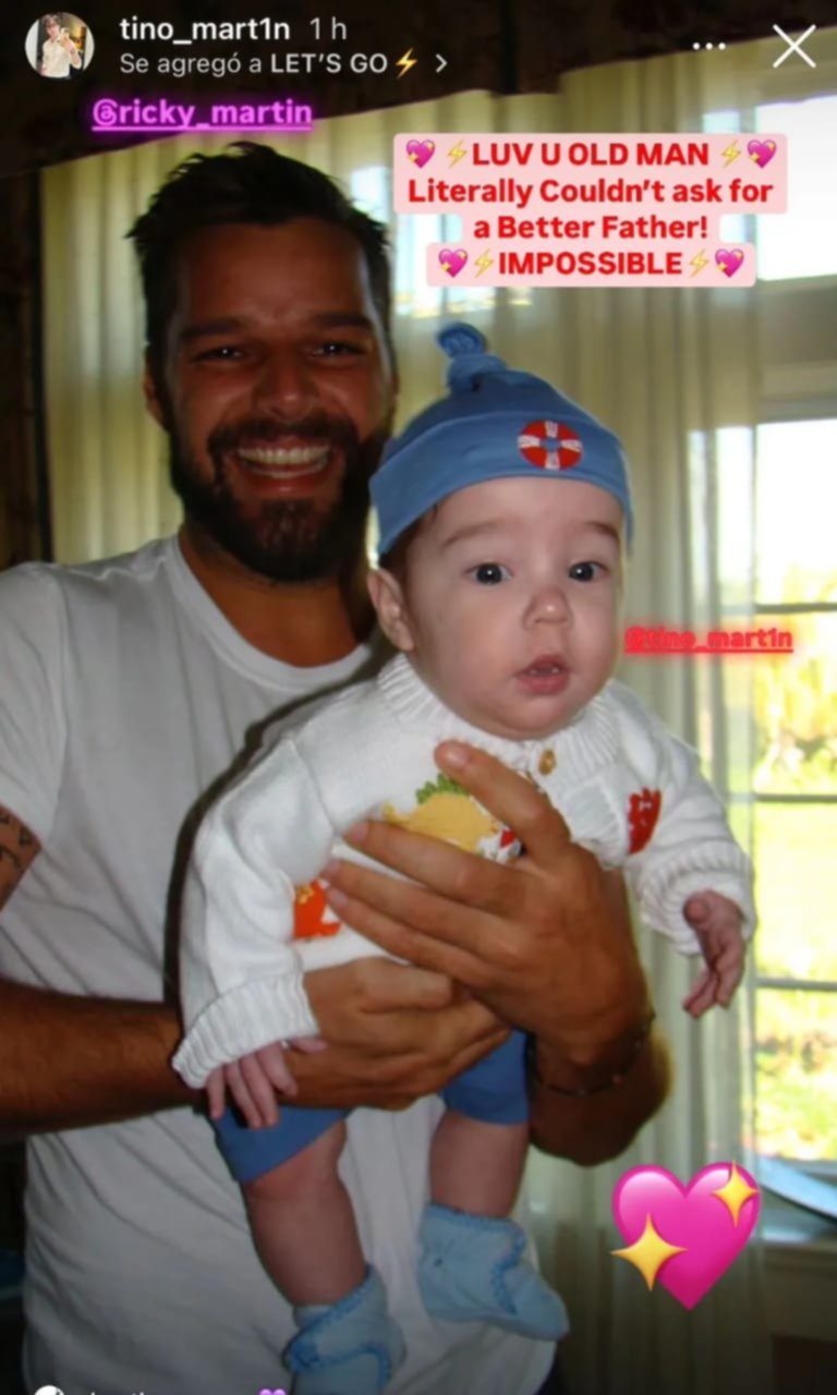 Hijo de Ricky Martín comparte un dulce recuerdo con su padre que enterneció las redes